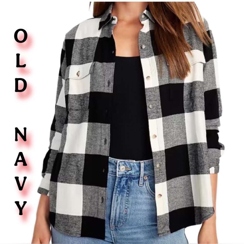 NWOT Oversized Plaid Boyfriend Flannel